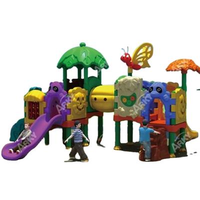 China Plastic Slide House Plastic Kids Playground Outdoor Playground for sale