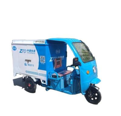 China Cargo factory direct sales supply electric tricycle express semi-enclosed tricycle water truck customized wholesale. for sale