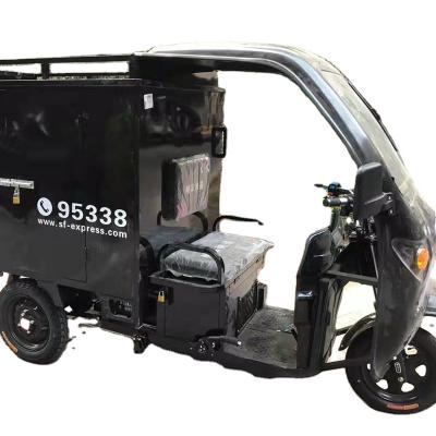 China Direct manufacturer supply cargo tricycle water truck electric semi-enclosed express truck tricycle wholesale. for sale