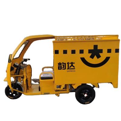 China Direct manufacturer supply cargo tricycle water truck electric semi-enclosed express truck tricycle wholesale. for sale