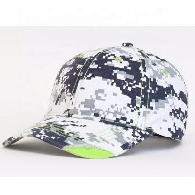 China Popular Shade OEM Outside Sporting Unisex Short Brimmed Hats 6 Panel Camouflage Style Sports Military Hats for sale