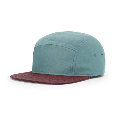 China New Arrival Comfortable Running Hat 7 Panel Nylon Snapback Hat Custom Logo Leather Brim Snapback Hat OEM for sale