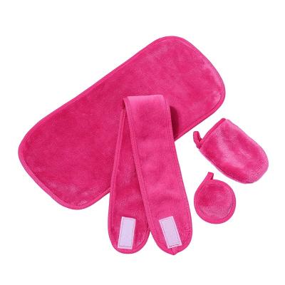 China Eco - Friendly Face Cloth , Face Cleaning Gloves , Makeup Facial Blindfold , Makeup Remover Pad C08 for sale