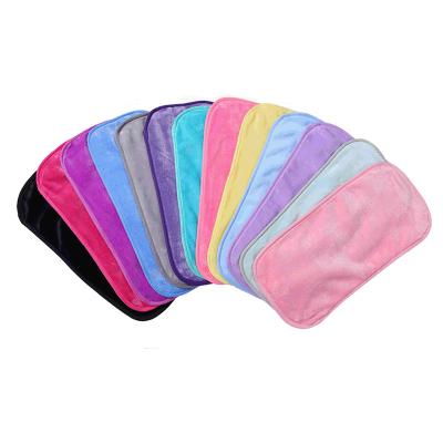 China Sustainable Hot Selling Reusable Bamboo Fiber Microfiber Make Up Solvent Pad Cleaning Cloth Towel for sale