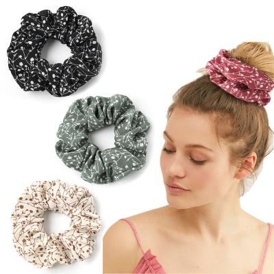 China Custom Solid Satin Hair Bands Girls Bulk Elastic Hair Accessory Women's Hair Ties Girls Wholesale Hair Silk Scrunchies for sale