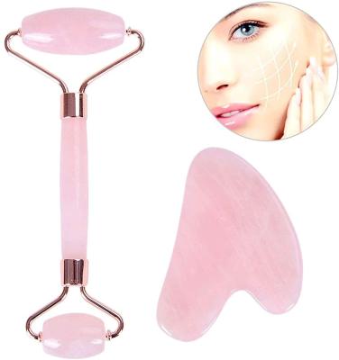 China High Quality Hot Sale Anti Aging Pink Rose Quartz Jade Roller OEM Private Label Eye Whitening Massage Roller With Gift Box K01 for sale