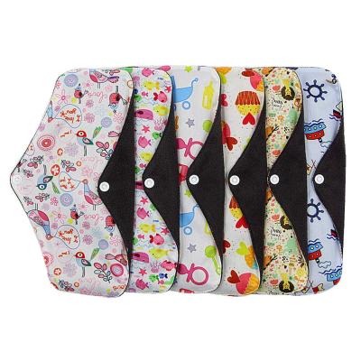 China Breathable Washable Reusable Women Use Sanitary Cloth Pads Biodegradable Sanitary Pads Hygiene Pads for sale