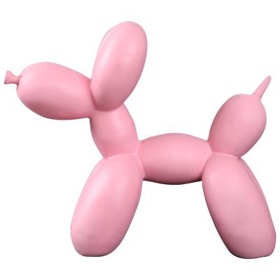 China Environmental Friendly Modern Home Resin Dog Decor Animal Figurines Sculpture Ornaments For Living Room Decoration Resin Sculpture for sale