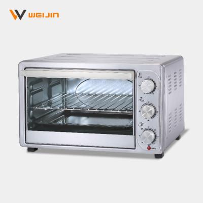 China 21L Cavity Temperature Adjustable Self-clean Liner Oven Pizza Convection Electric Oven Nonstick Coating Toaster For Home Use for sale