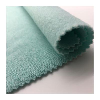 China Brush Bilateral Side Pilling Mode Anti Leading 60%COTTON 40%POLYESTER Piece Dye Fleece Fabric With Brush Wicking Finish for sale