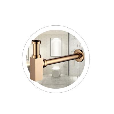 China Modern Brass Basin Square Drain Bottle Trap Siphon connecting with sink drain zu verkaufen