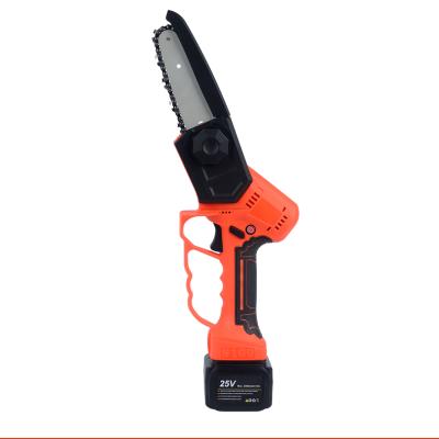 China Anti-skid Mini Cordless Electric Lithium Battery Chainsaw Household Cordless Garden Chainsaw for sale