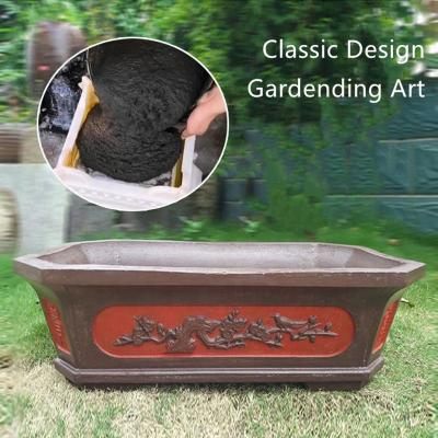 China Contemporary Simple Design Classic Flower Pot Garden Decoration ABS Plastic Rectangular Bonsai Round Hex Urn Planter Mold for sale