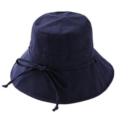 China Striped Custom Bucket Hat / Outdoor Hat Cap Ending Plain Sun Hat for sale