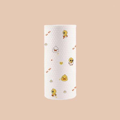 China Wet and Dry Use Printing Kitchen Wet and Dry Paper Towels for Washing Dishes and Housework Cleaning Thick Disposable Nonwoven Fabrics for sale