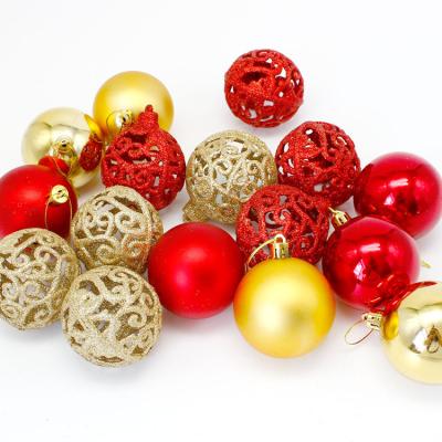 China Chirstmas Decor Christmas Ball Ornaments Matched Shatterproof Hanging Christmas Baubles Balls Ornaments Set for sale