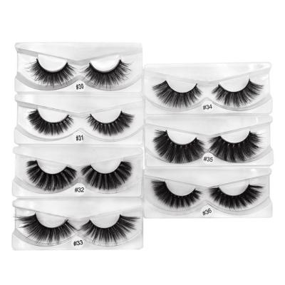 China Prefect 3D Natural Curl 1 Pair Mink Fur Lashes Natural Look Effect False Eyelashes Lashes 100% Reusable Handmade for sale