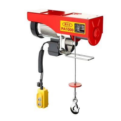 China 1000 Kg Mini Hotels Electric Lift Portable Motor Construction Electric Hoist Crane With Sale Price for sale