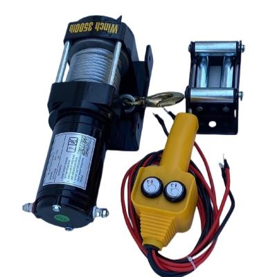 China AUTO maker Wholesale Electric Hoist small 24v 3500 lbs winch with electric motor bugs for sale