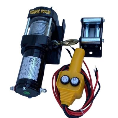 China Wholesale Cheap Price AUTOMATIC 3500 Pound Wound Small Motor Electric 24v Winch For Sale for sale