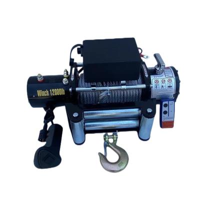 China AUTOMATIC High Speed ​​12000lbs Off Road Industrial Electric Winch Jeep Car 5400kg Electric Cable Winch for sale