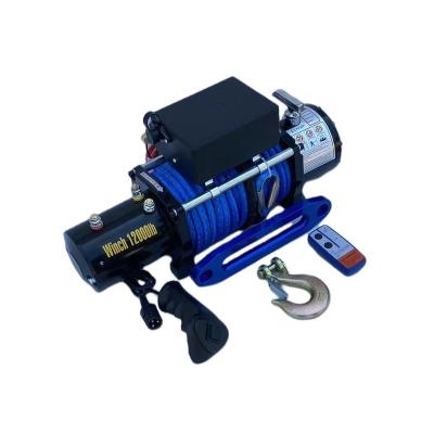 China Mini AUTOMATIC Winch 12000 lbs Buggy Steel Wire Rope 5400kg 24v Electric Hoist Winch Top Quality for sale