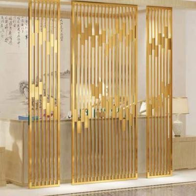 China Interior Decorative Panel Room Divider Stainless Steel Metal Screen Sheet Easily Assembled Colores for sale