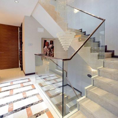 China Wholesale Price Factory Wholesale Price Modern Stairs Glass Balustrade Stainless Railing for sale