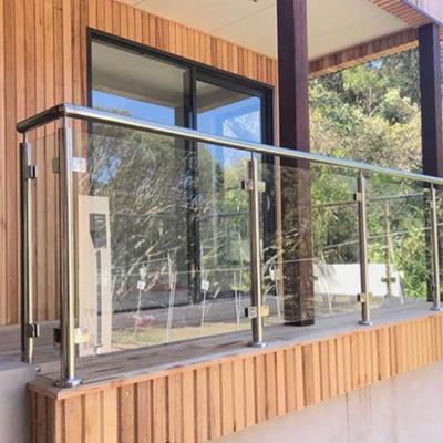 China Modern high quality cheap balcony laminated exterior glass design balustrade balustrade for sale