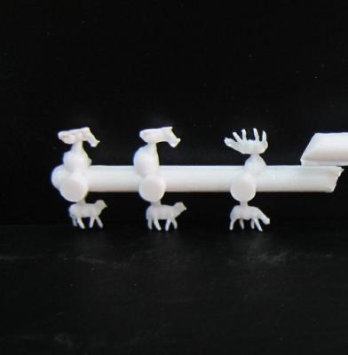 China unpainted ho white sheep,model animal,model figures, architectual model materials,scale model sheeps for sale