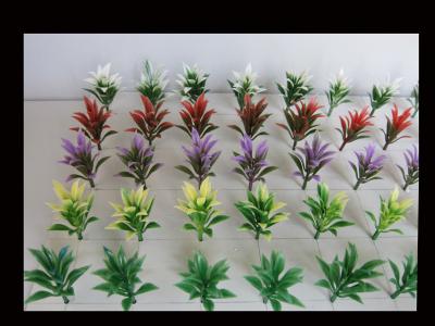 China model fake land flower--architectural model material,model stuffs,plastic flowers,model stuffs for sale