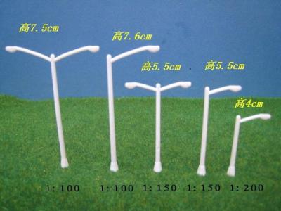 China model plastic lamp pole,miniaturescale street lamp post,scale lamp,model stuff,architectural model lamp,model materials for sale