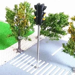 China model Mini Traffic Light--1:87 3aspect signal metal lamppost,model three aspect signal lights,HO gauage traffic light à venda