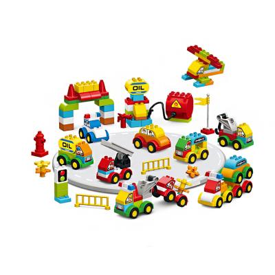 China Toy Puzzle Building Blocks 140pcs Motorcade Education Model Building Blocks Small Set Hot Sale Creative DIY Ideal Toys For Children for sale