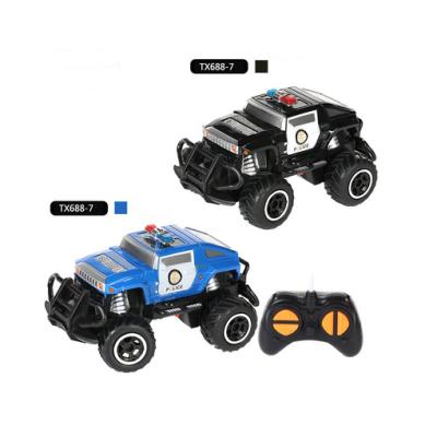 China Hot Sale 1:43 ABS RC Model Popular RC Police Toy Vehicle Off-road Toy Remote Control Car Model Plastic Safe Material for sale