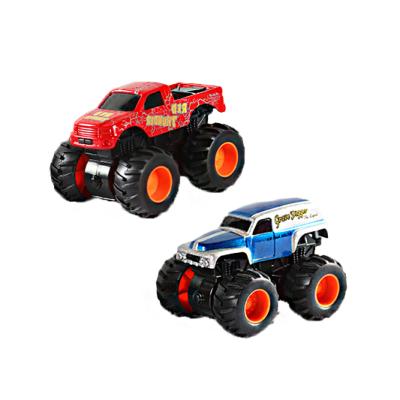 China Toy High Quality Alloy Dual Inertia Vehicle Big Wheels Friction Off-road Model Car Toys 1:43 Diecast Colorful Classic Diecast Toys For Children for sale