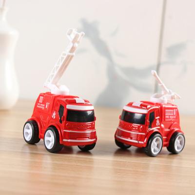 China 1:43 Diecast Toy Mini ABS Plastic Alloy Scale Inertia Fire Fighting Truck Model Car Toy Sliding Diecast Car Toys For Children for sale