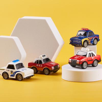 China Toy Wholesale Chinese mini alloy Znic diecast cute pull back taxi toy sports car model birthday gift for children for sale