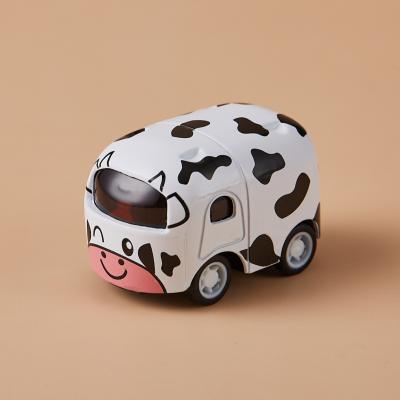 China Toy Wholesale Diecast 1/64 Scale Alloy Pullback Animal Model Car Lovely Toys Hot Selling Chinese Cute Alloy Car Toys For Children for sale