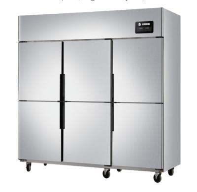 China Single-Temperature Commercial 6 Doors 1500L Hotel Kitchen Refrigerator for sale