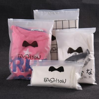 China Disposable Wholesale Reusable Waterproof Plastic Zipper Swimwear Bags Custom Print T Shirt Bikini Skirt Dress Packaging Zipper Bag for sale