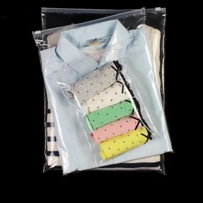 China Custom Self Adhesive PE Moisture Proof Self Adhesive Ziplock Clothing Plastic Waist Zipper Bag EVA With Sticker for sale