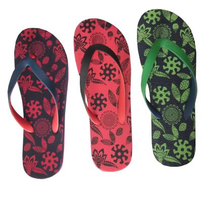 China Wholesale Fashion Trend Cheap Price Unique Fashionable PVC Printing Women Flip Flops for sale