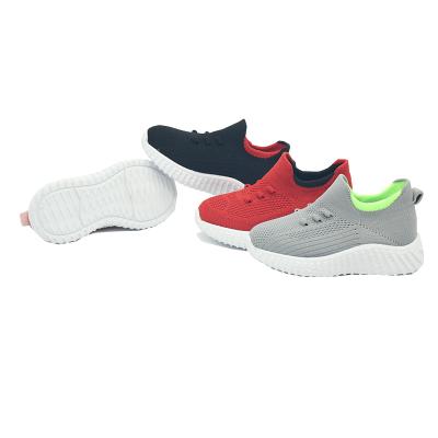 China Popular Breathable Sock Sneakers Fly Knit Slip On Breathable Anti Smell Kids Walking Shoes for sale