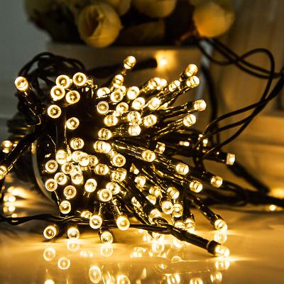 China String Lights 2021 Christmas Garden Street Led Security Lantern Powered Decoration Sensor Wall Outdoor Solar Panel String Lights Waterproof for sale