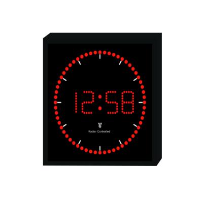 China Calendars Radio Control Wall Clock Square LED Digital Clock for sale