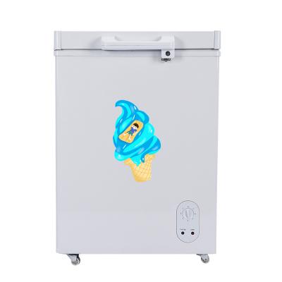 China 108L Fridge Freezer Mini Commercial Solar Deep Chest DC 12/24V Portable Fridge Freezer for sale