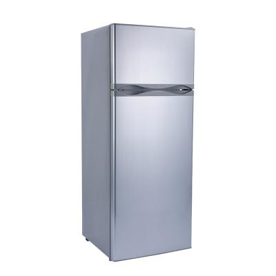 중국 218L COMPRESSOR Household Solar Powered Double Door Upright DC Compressor Refrigerator 판매용