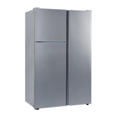 China COMPRESSOR 125L Side By Side Three Doors Upright DC Power 12v 24v Solar Refrigerator for sale