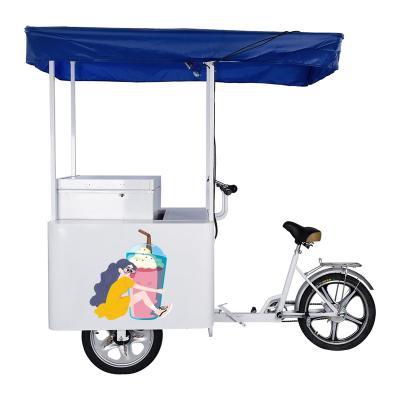 China Ourdoor 108L Ice Cream Tricycle With Solar DC Freezer Te koop